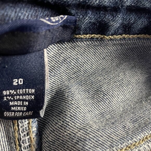 Venezia Jeans Fabian Womens Blue Medium Wash High Rise Denim Capri Jeans Size 20 - Picture 7 of 8